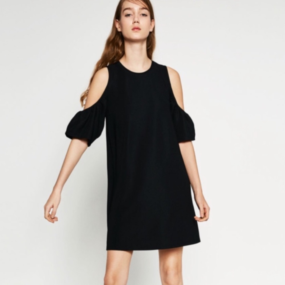 Zara Cutout Shoulder Dress